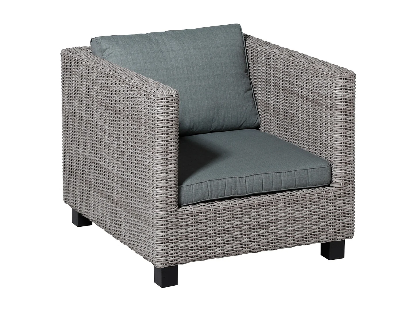 Coussin de siège Lounge Basic gris - Environ 73 x 73 cm - Lot de 2