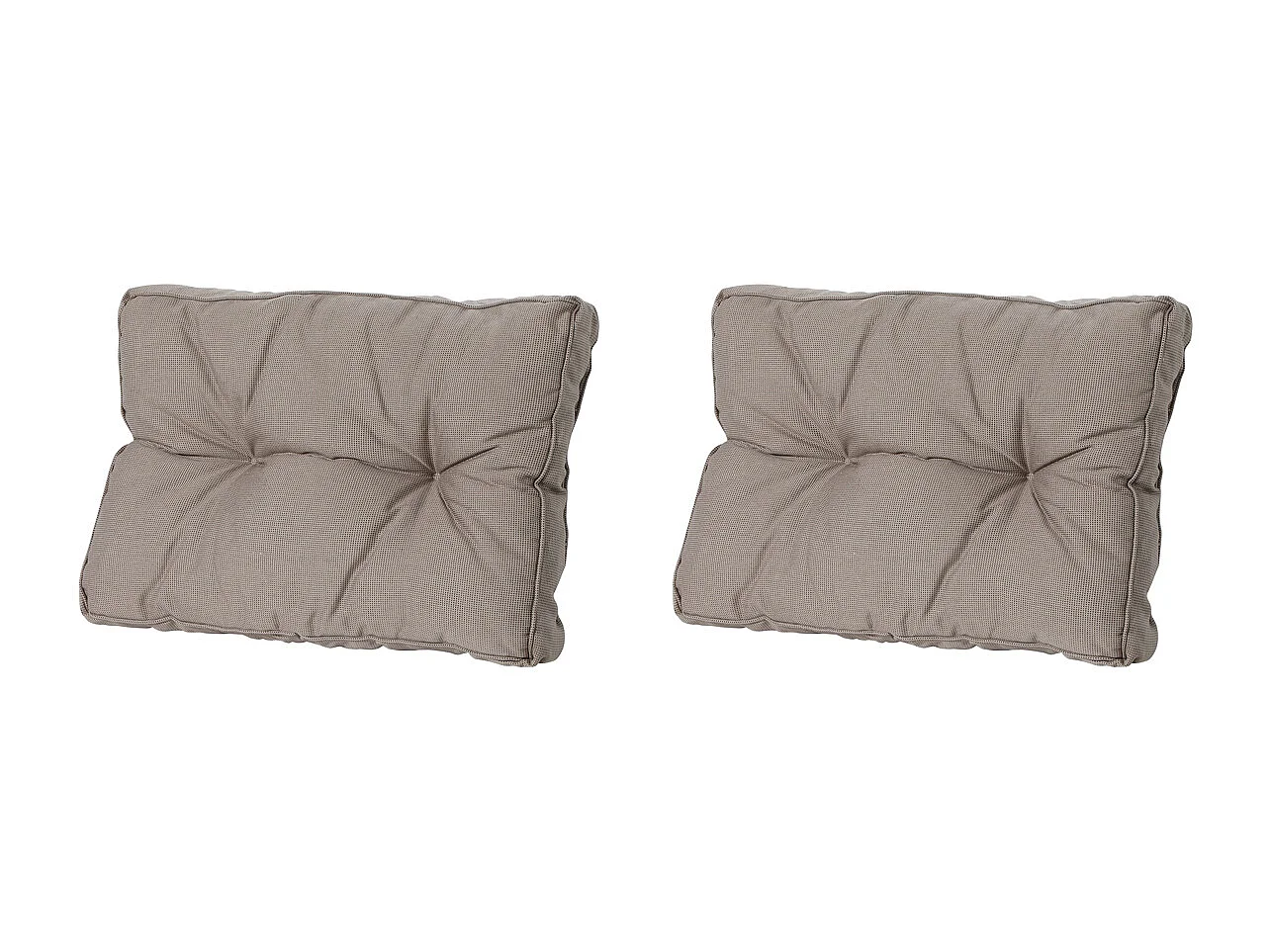 Coussin de dossier Florance Rib liver - Environ 43 x 73 cm - Lot de 2