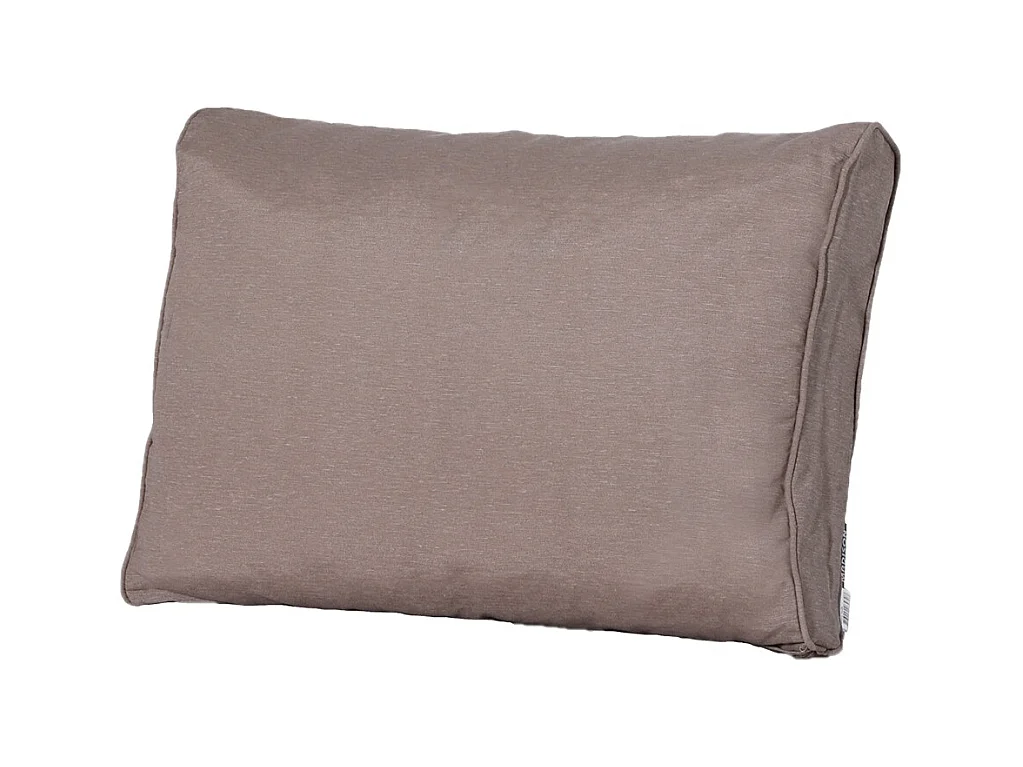 Coussin de dossier Panama taupe - Environ 40 x 60 cm - Lot de 2