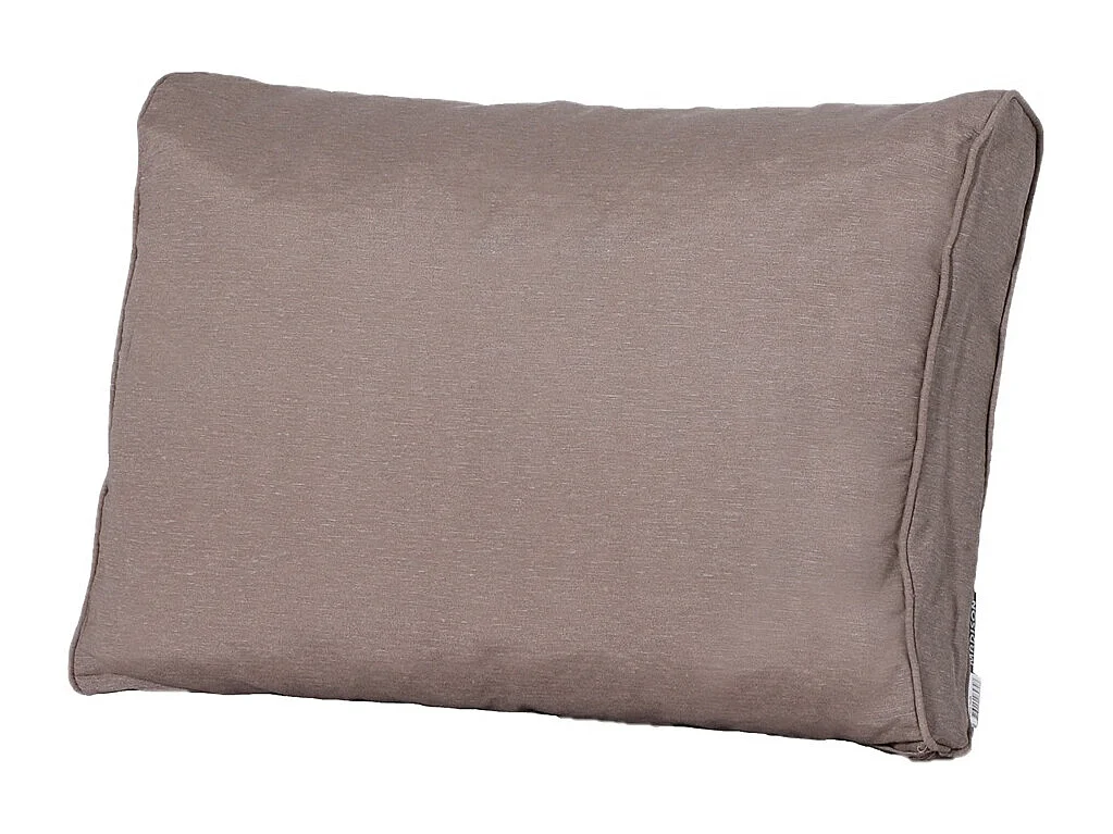 Coussin de dossier Panama taupe - Environ 40 x 60 cm - Lot de 2