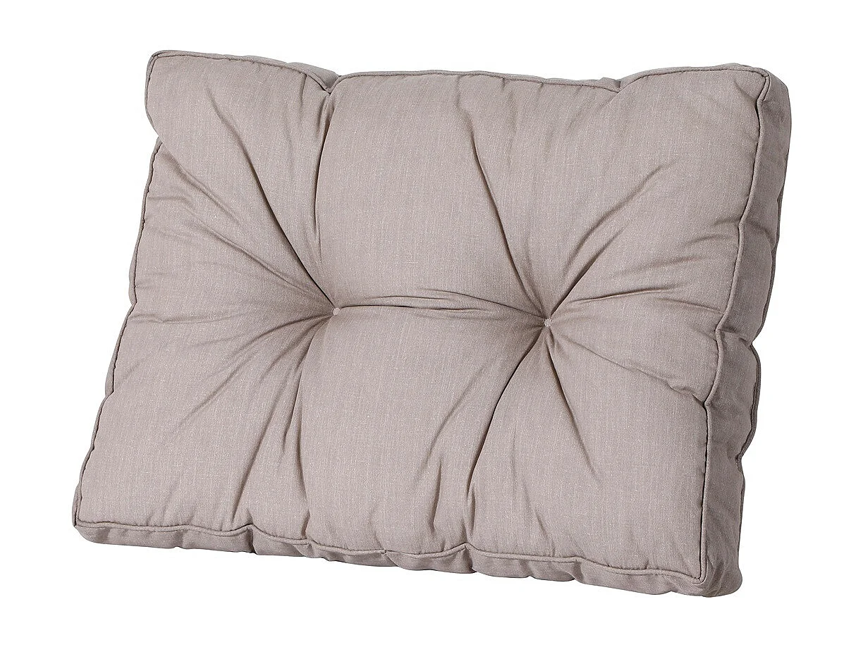 Coussin de dossier Florance Basic taupe - Environ 43 x 73 cm - Lot de 2