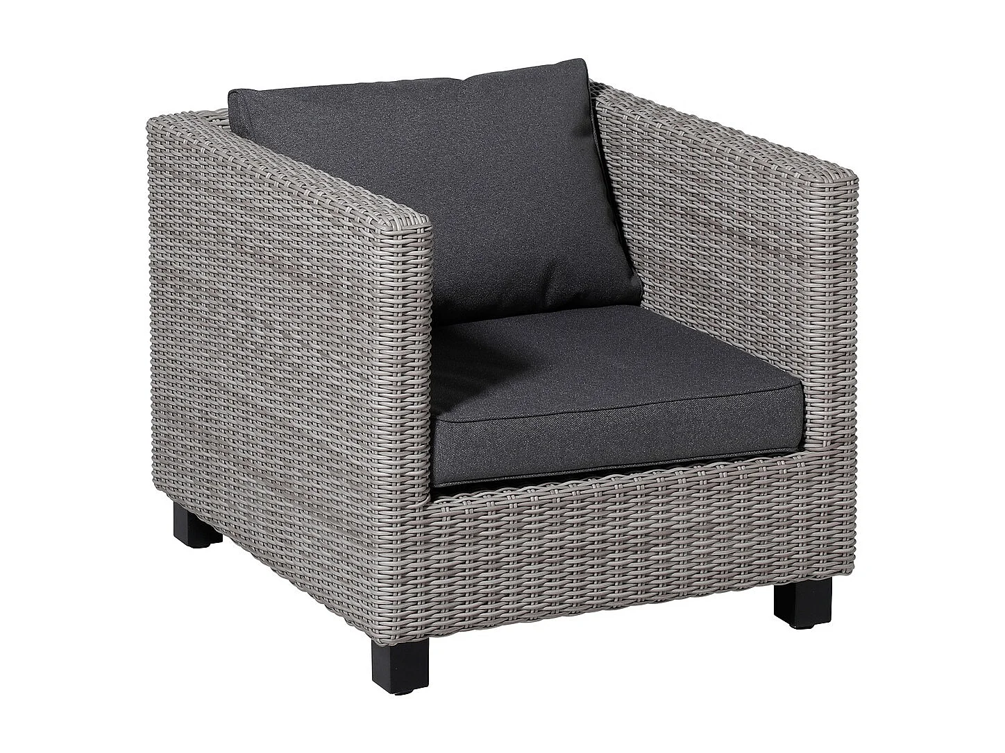 Lounge Profi-Line Zitkussen Manchester grey - Ca. 73x73 cm - Set van 2