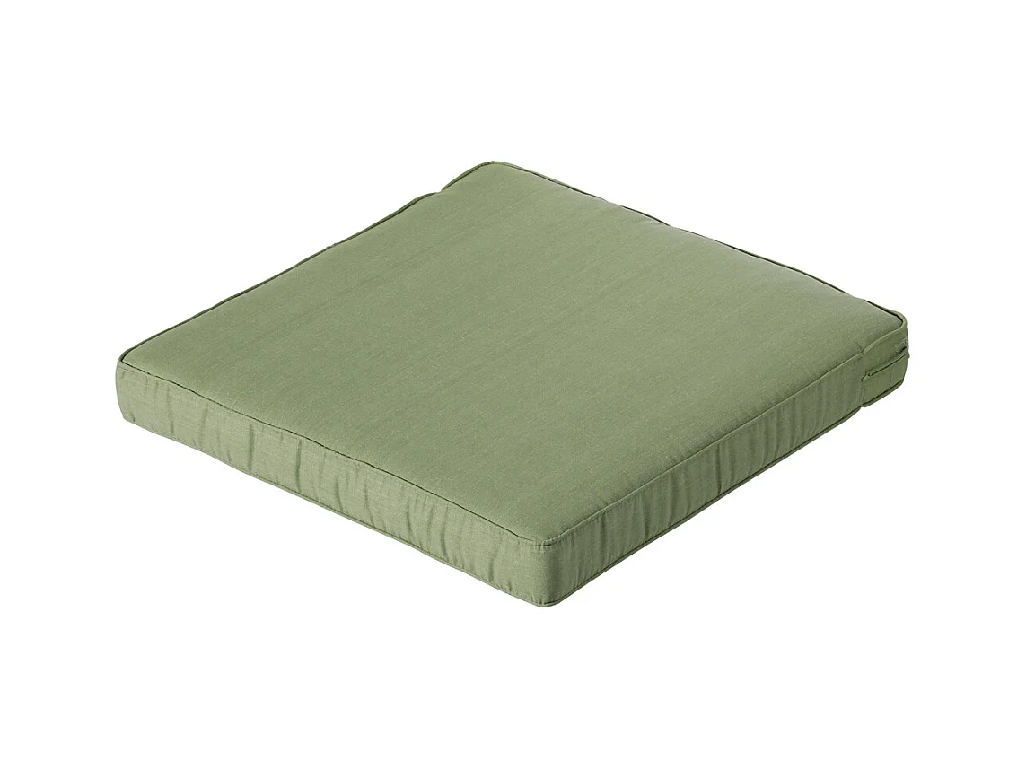Coussin de siège Lounge Basic vert - Environ 60 x 60 cm - Lot de 2