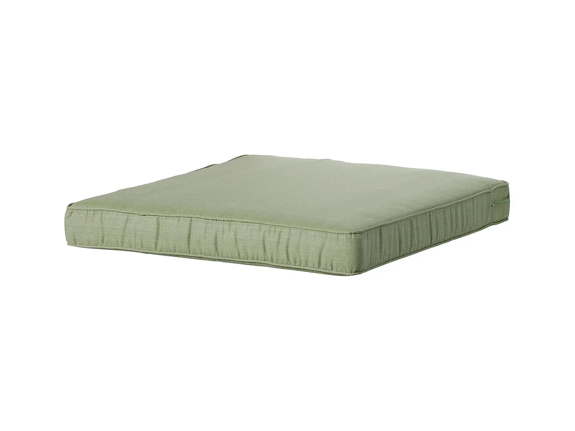 Coussin de siège Lounge Basic vert - Environ 60 x 60 cm - Lot de 2
