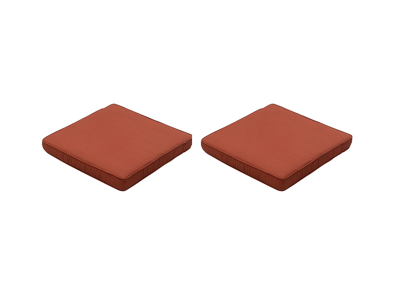 Coussin d'assise Lounge Profi-Line Panama terra - Env. 60x60 cm - Lot de 2