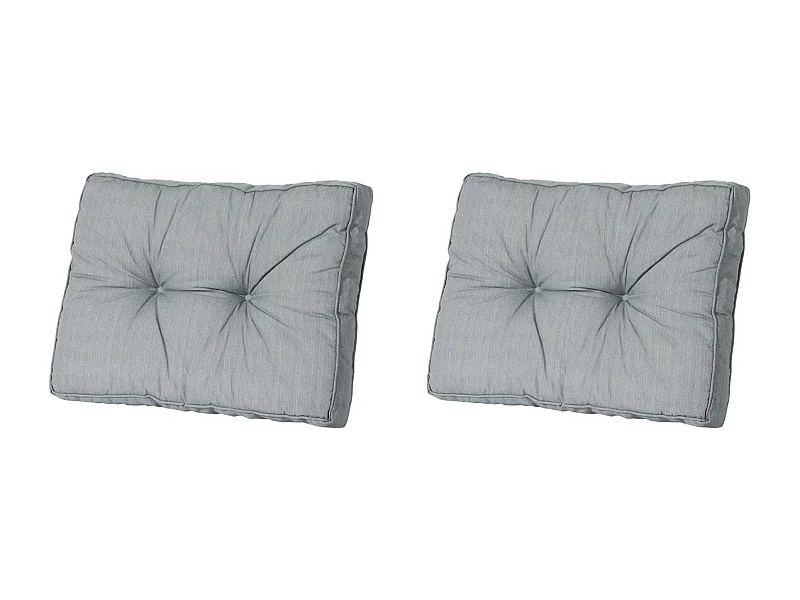 Florance Rugkussen Basic grey - Ca. 43x60 cm - Set van 2