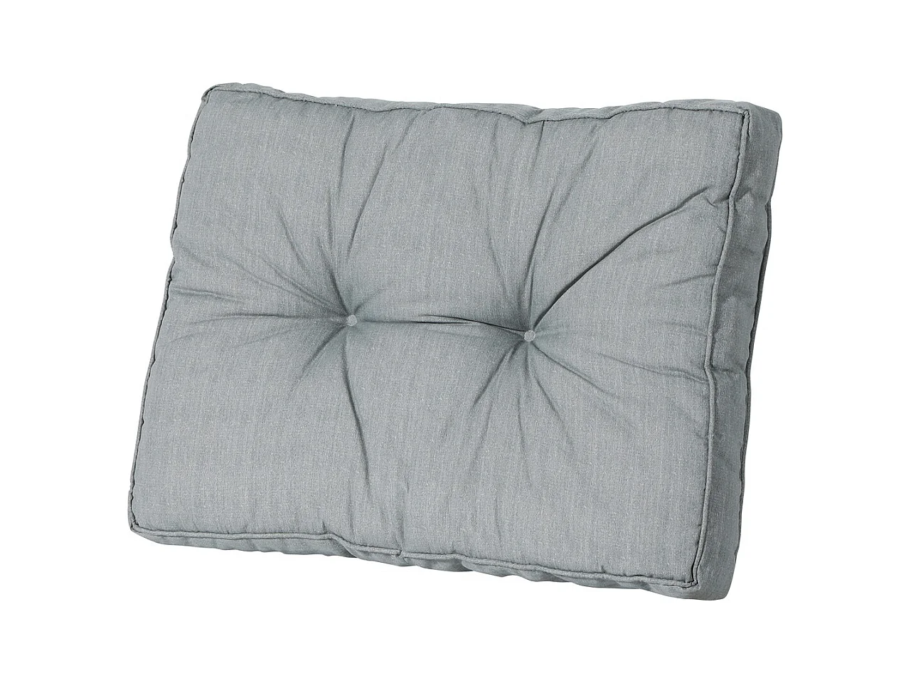 Coussin de dossier Florance Basic gris - Environ 43 x 60 cm - Lot de 2