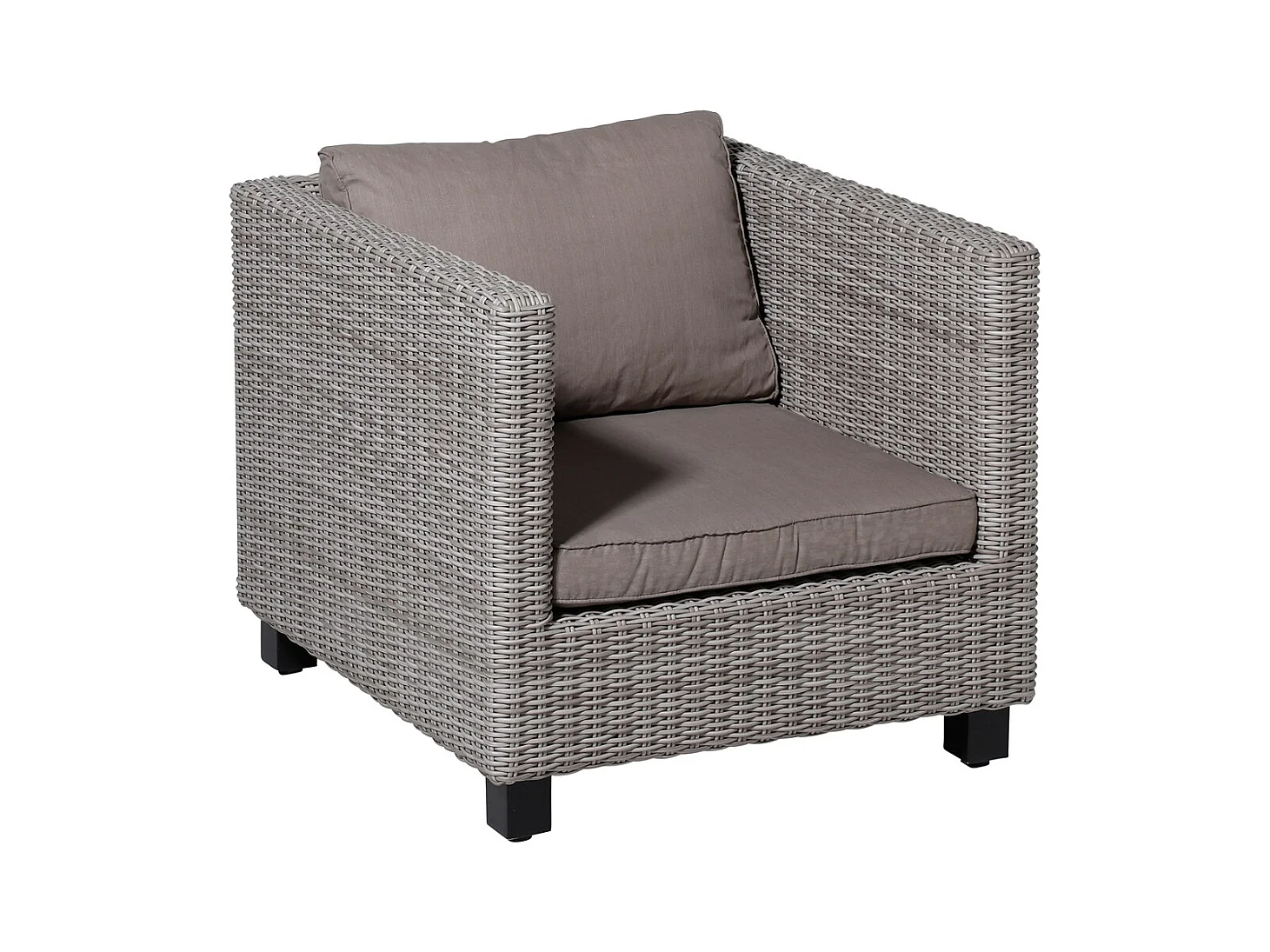 Lounge Sitzkissen Basic taupe - ca. 73x73 cm - 2er Set
