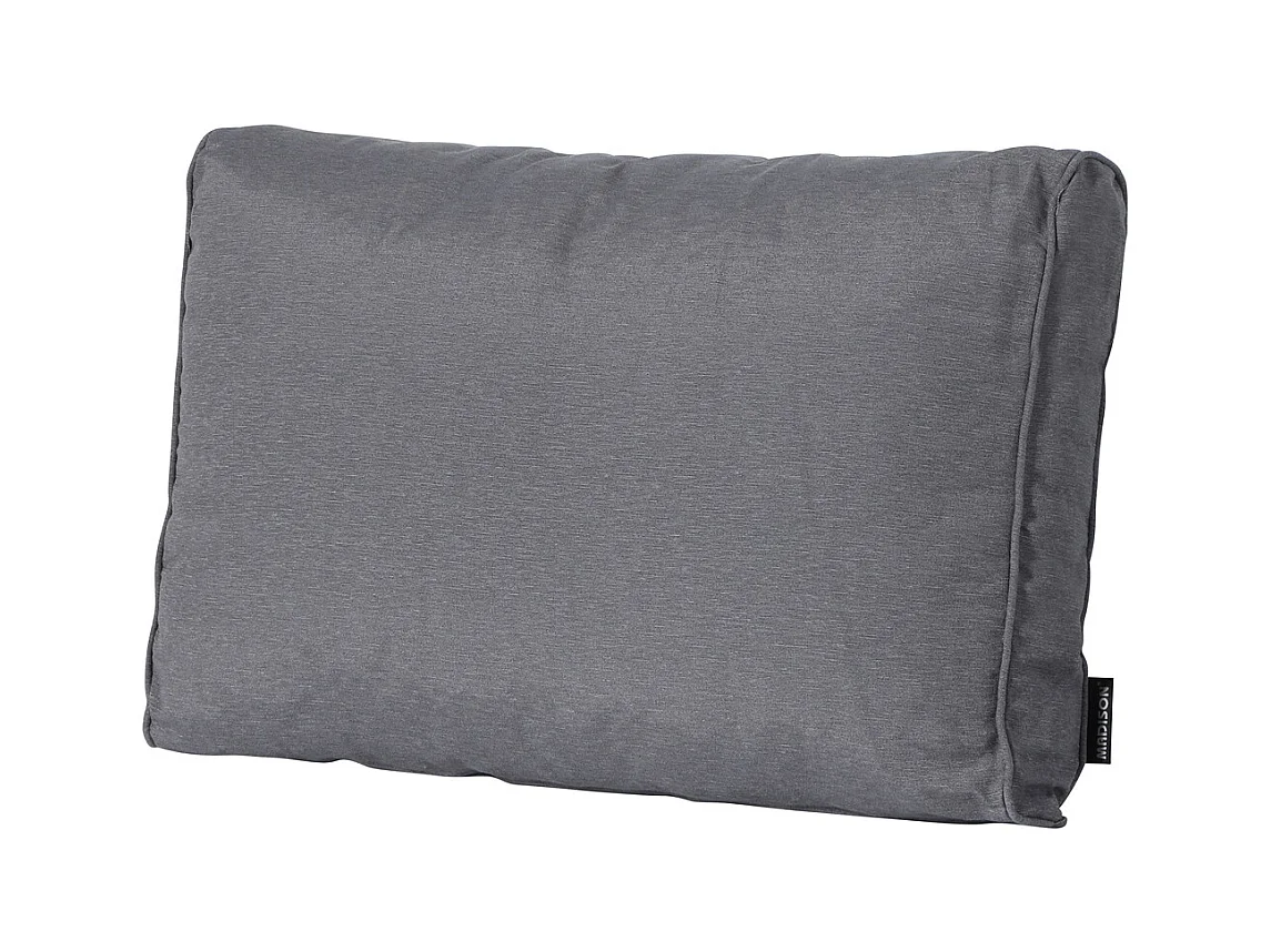 Coussin de dossier Panama gris - Environ 40 x 60 cm - Lot de 2
