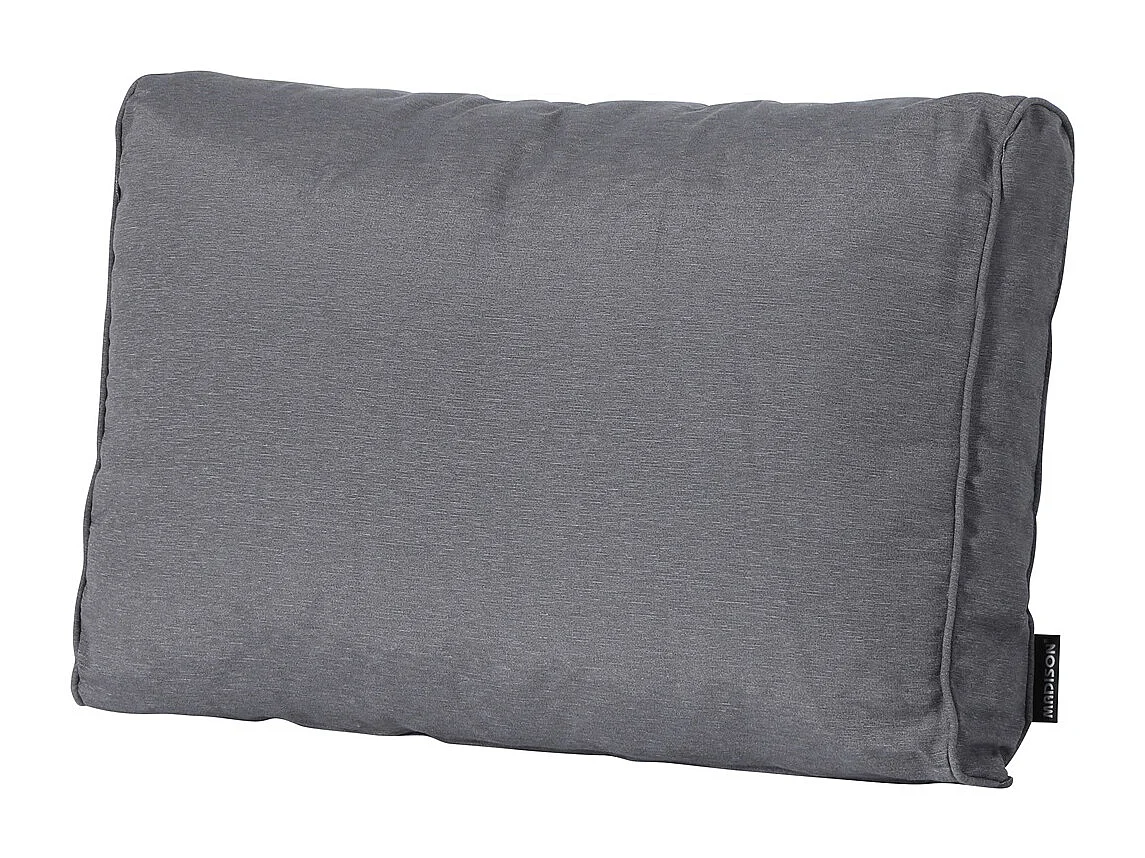 Coussin de dossier Panama gris - Environ 40 x 60 cm - Lot de 2