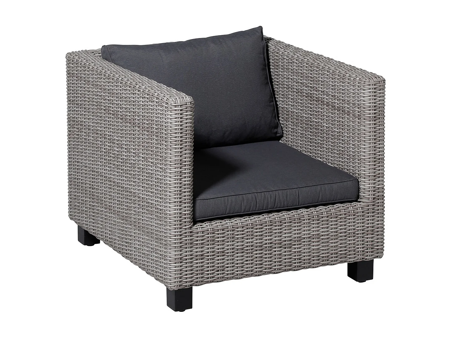 Coussin de dossier Panama gris - Environ 40 x 60 cm - Lot de 2