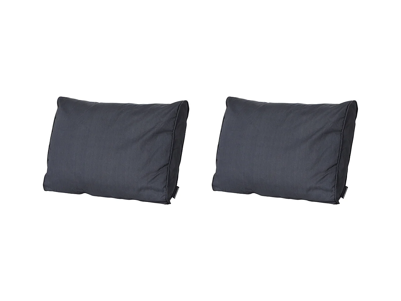 Coussin de dossier Lounge Basic noir - Environ 40 x 60 cm - Lot de 2