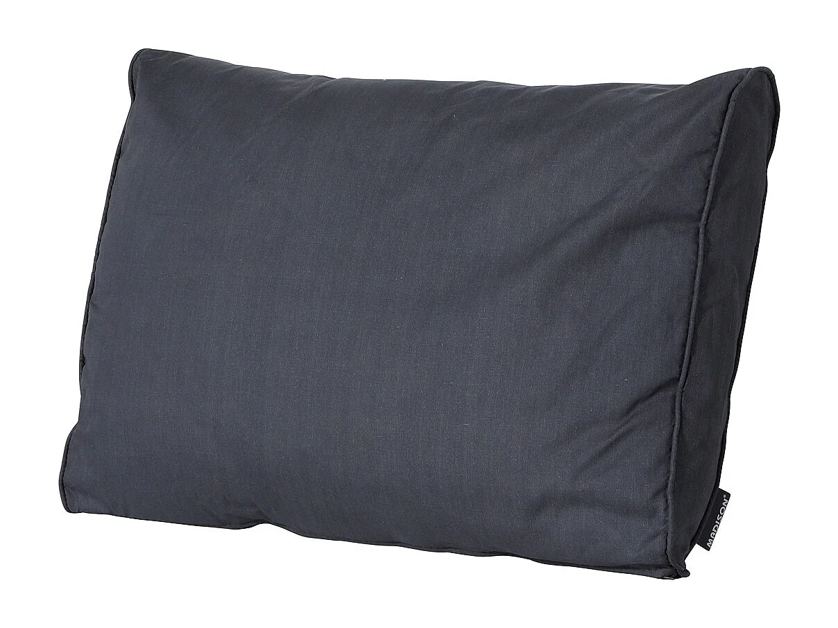 Coussin de dossier Lounge Basic noir - Environ 40 x 60 cm - Lot de 2