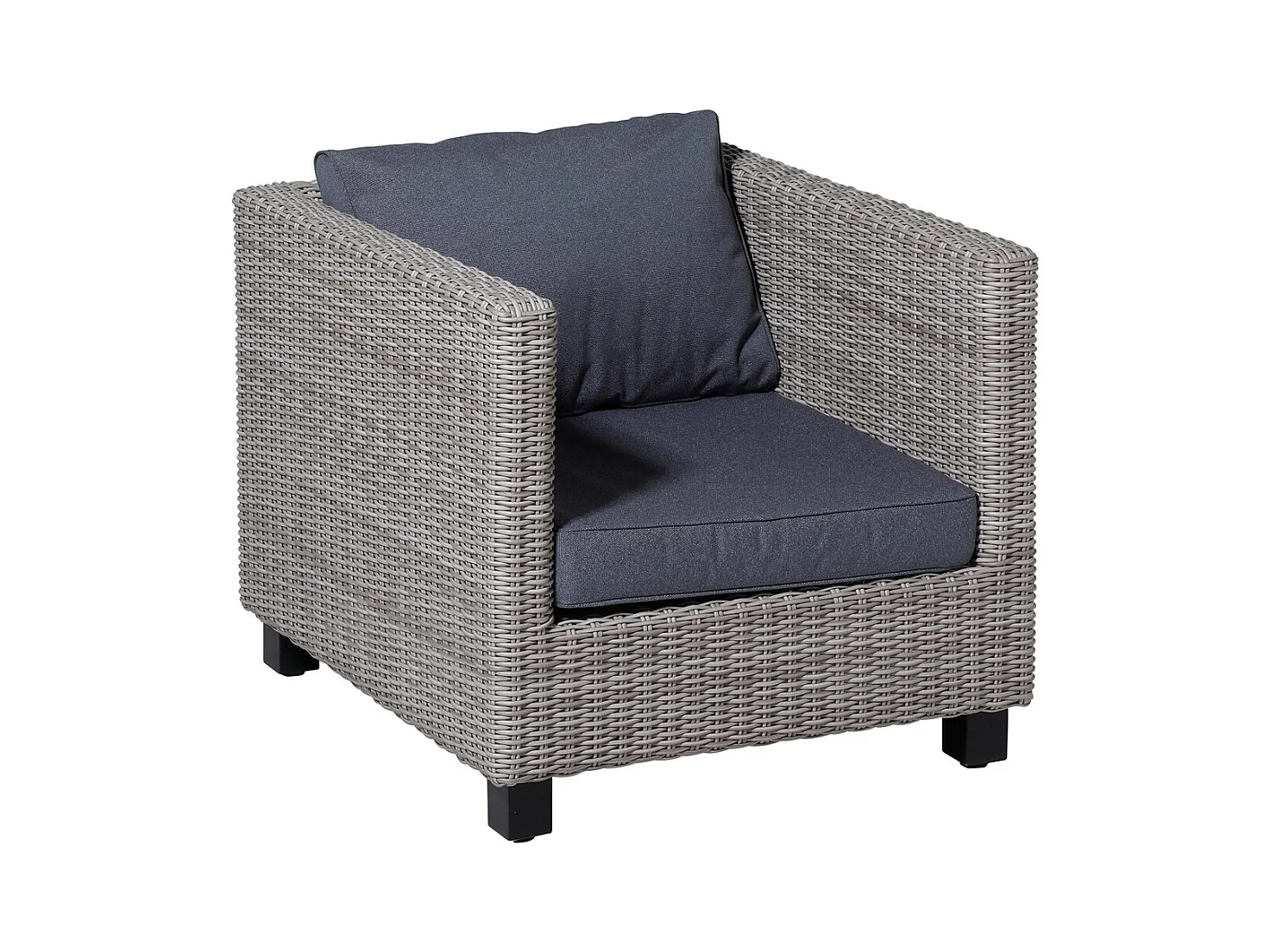 Lounge Profi-Line Sitzkissen Manchester jeansgrau - ca. 73x73 cm - 2er Set