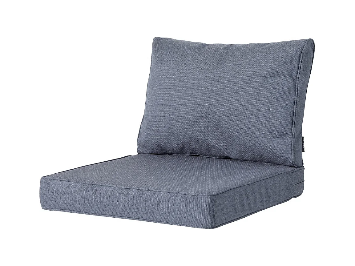 Lounge Profi-Line Sitzkissen Manchester jeansgrau - ca. 60x60 cm - 2er Set