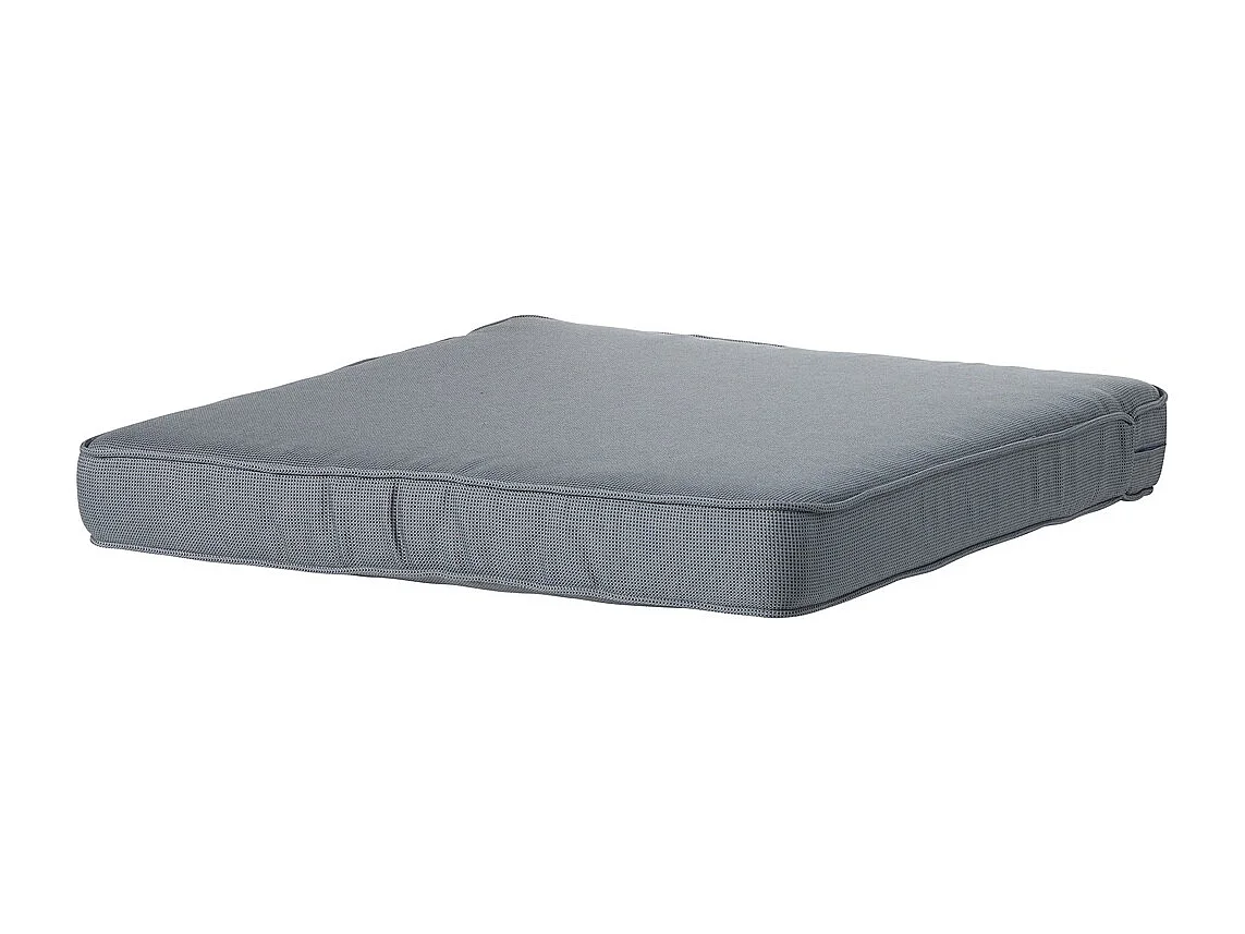 Coussin d'assise Lounge Profi-Line gris côtelé - Dimensions approximatives : 73 x 73 cm - Lot de 2