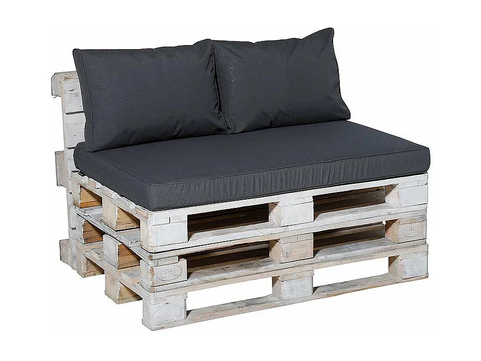 Coussin palette assise Panama Grey 120 x 80 cm