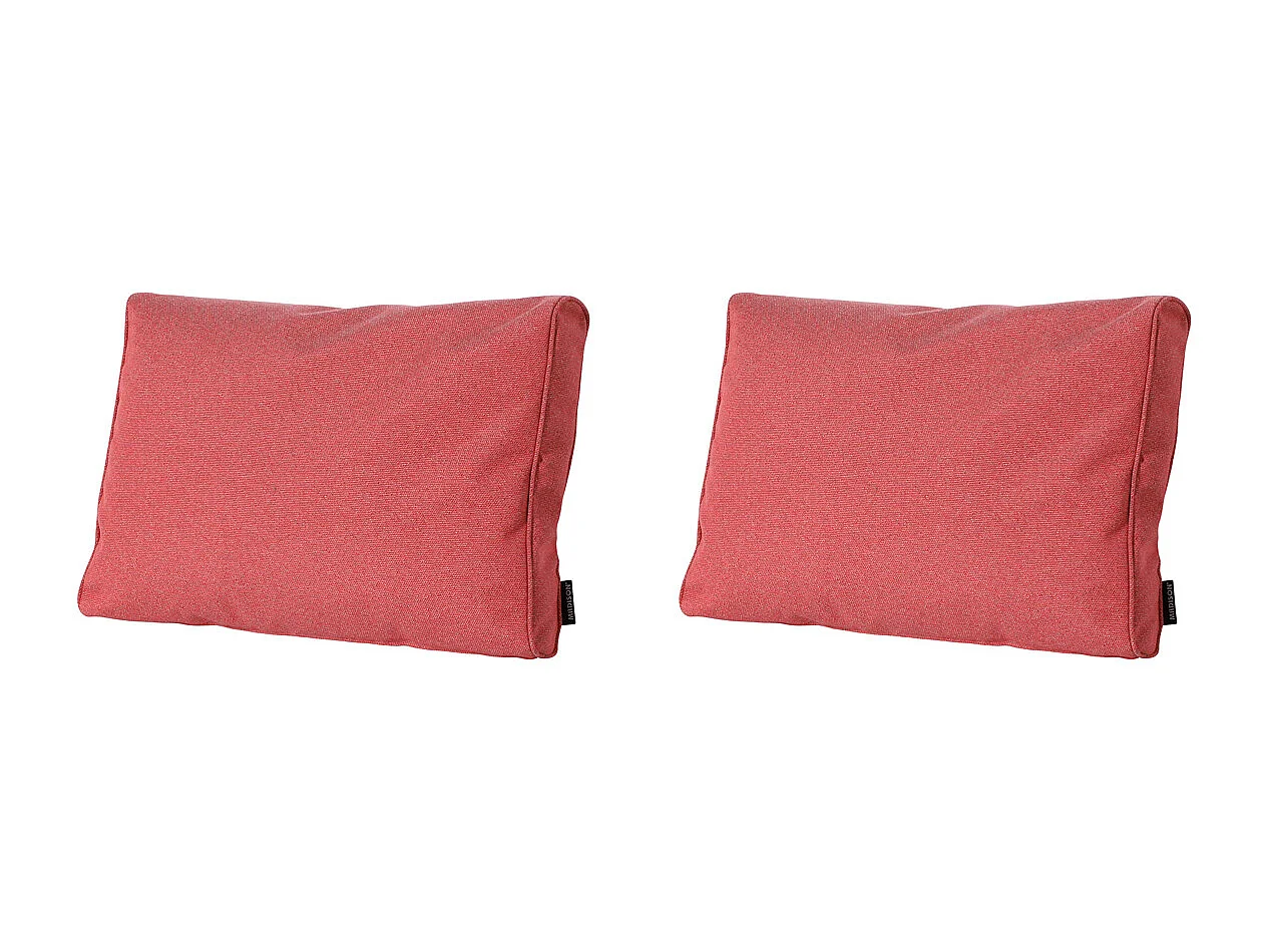 Lounge Profi-Line Manchester rouge - Env. 40 x 60 cm - Lot de 2