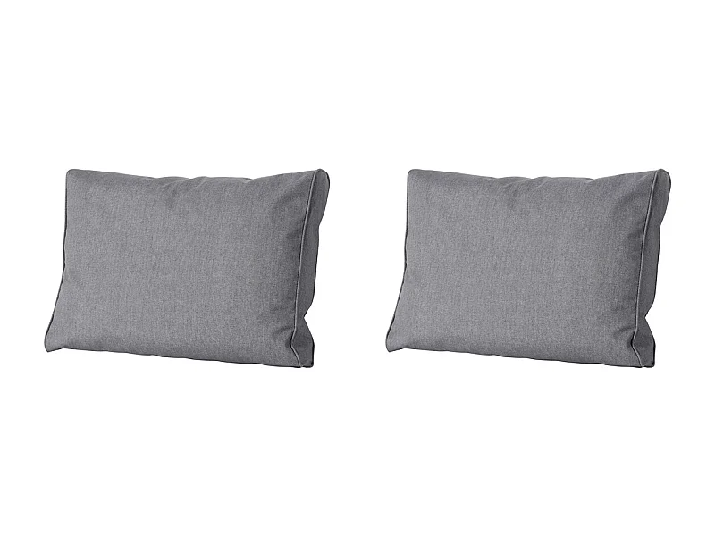 Lounge-Rückenkissen Oxford grau - Ca. 40x60 cm - 2er Set