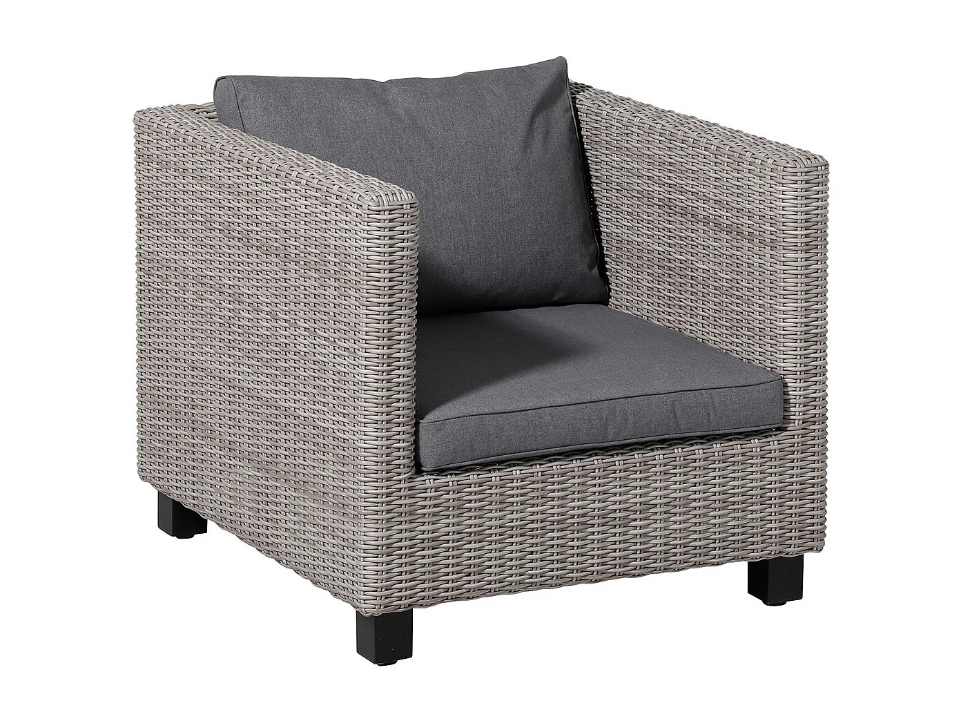 Coussin de dossier Oxford gris - Environ 40 x 60 cm - Lot de 2