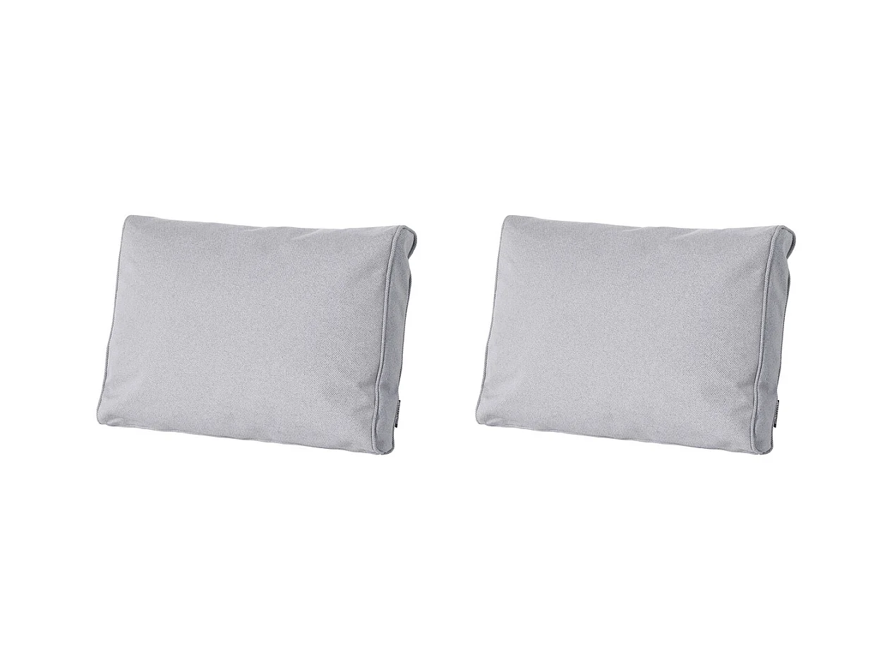 Lounge Profi-Line Manchester gris clair - Env. 40 x 60 cm - Lot de 2