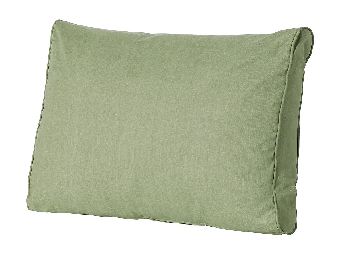 Coussin de dossier Lounge Basic vert - Environ 40 x 60 cm - Lot de 2