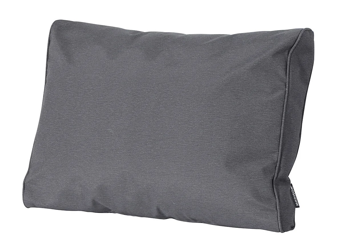 Coussin de dossier Panama gris - Environ 40 x 60 cm - Lot de 2