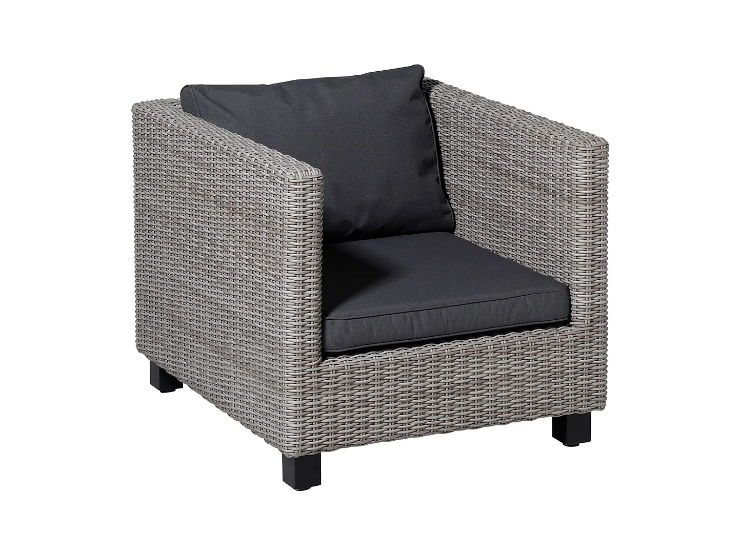 Lounge Rückenkissen Panama grau - ca. 40x60 cm - 2er Set