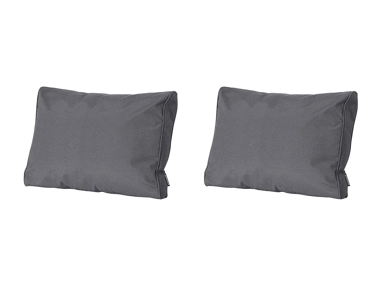 Lounge Rugkussen Panama grey - Ca. 40x60 cm - Set van 2