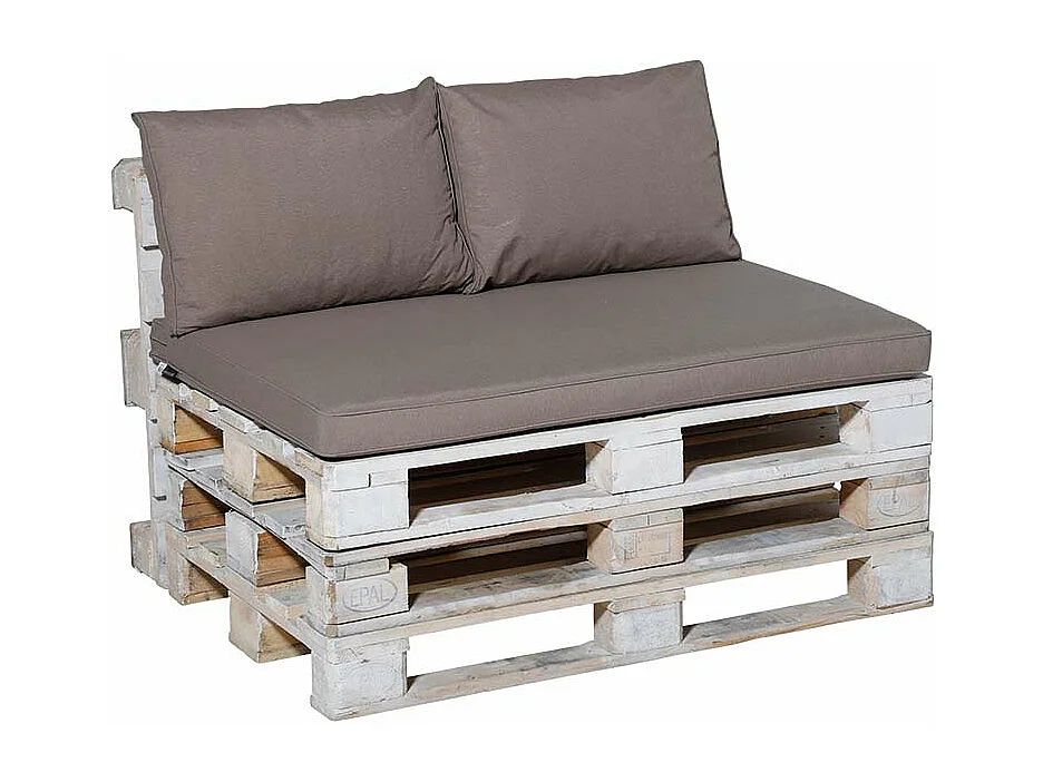 Coussin palette assise Panama Taupe 120 x 80 cm