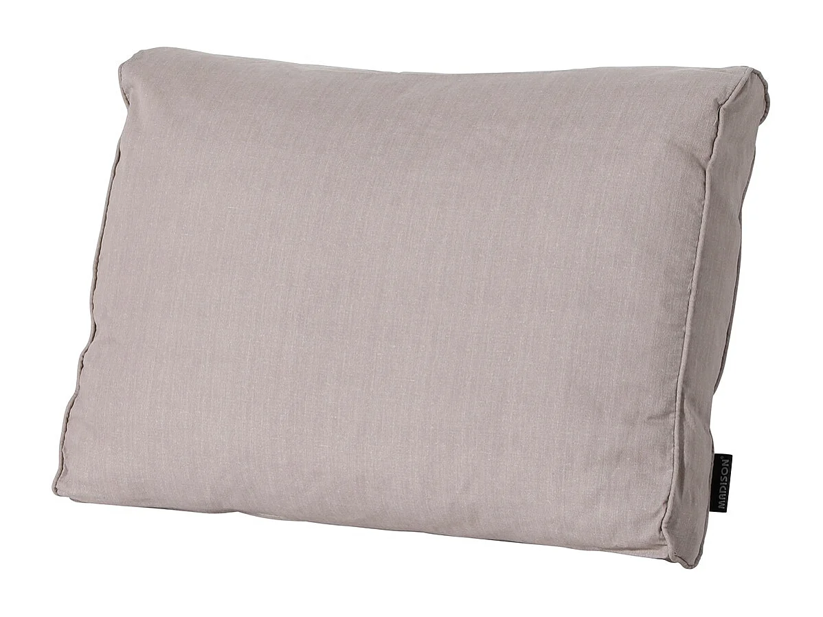 Coussin de dossier Lounge Basic taupe - Environ 40 x 60 cm - Lot de 2