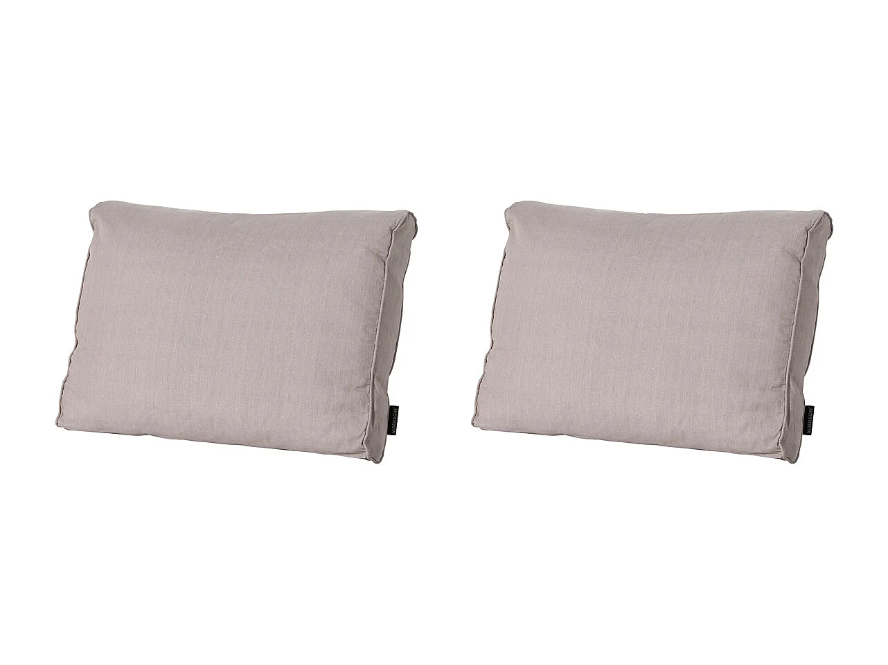 Coussin de dossier Lounge Basic taupe - Environ 40 x 60 cm - Lot de 2