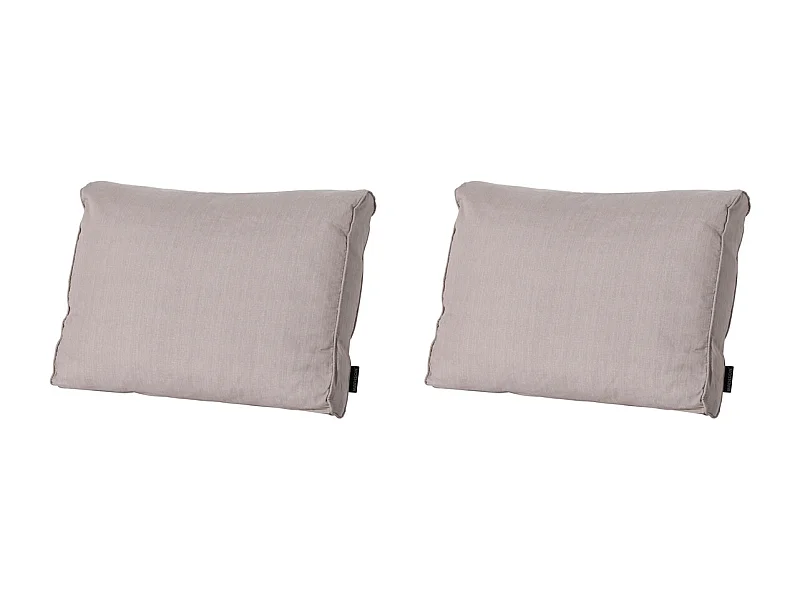 Coussin de dossier Lounge Basic taupe - Environ 40 x 60 cm - Lot de 2