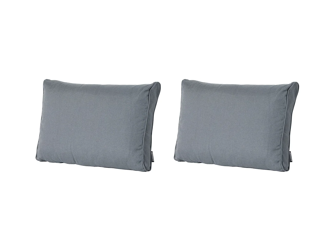Coussin de dossier Lounge Rib gris - Environ 40 x 60 cm - Lot de 2