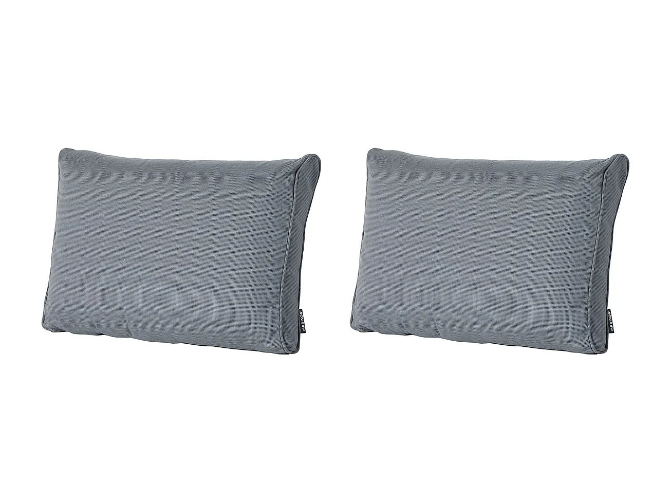 Coussin de dossier Lounge Rib gris - Environ 40 x 60 cm - Lot de 2