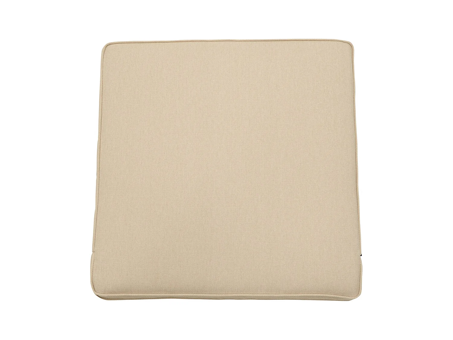 Coussin d'assise Lounge Profi-Line en toile beige eco+ - Dimensions approximatives : 60 x 60 cm - Lot de 2