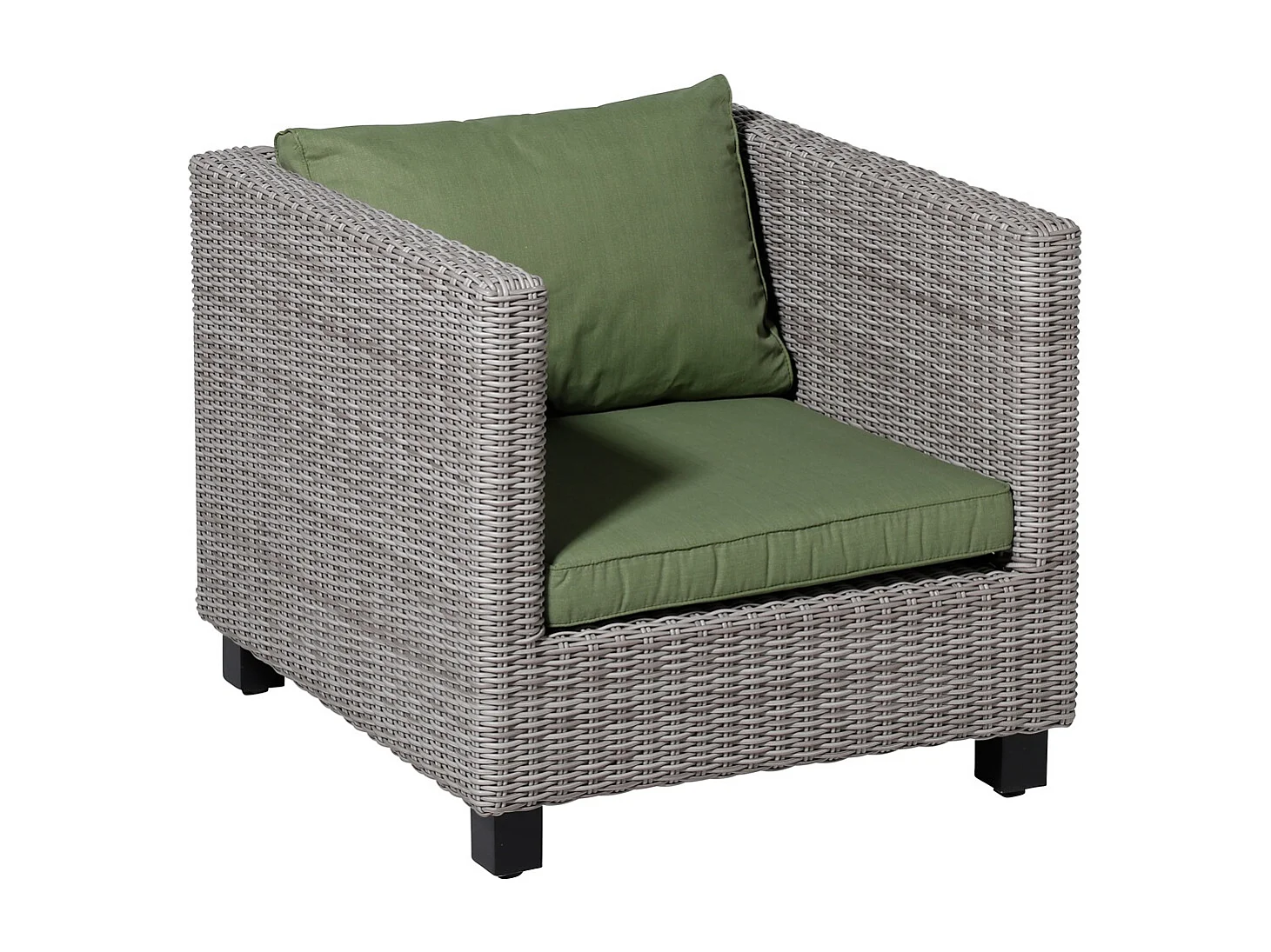 Coussin de dossier Lounge Basic vert - Environ 43 x 73 cm - Lot de 2