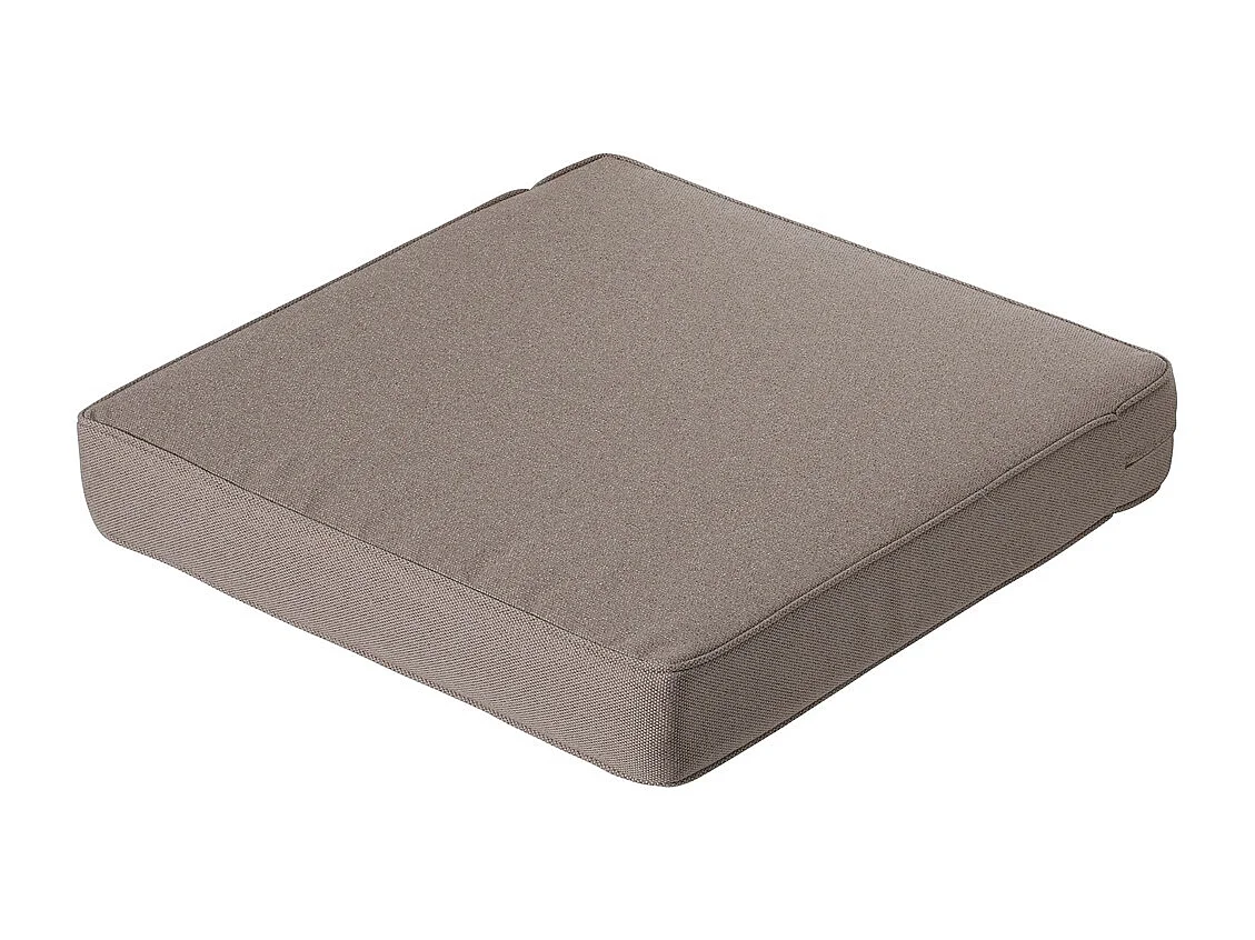 Coussin d'assise Lounge Profi-Line Manchester taupe - Env. 73x73 cm - Lot de 2