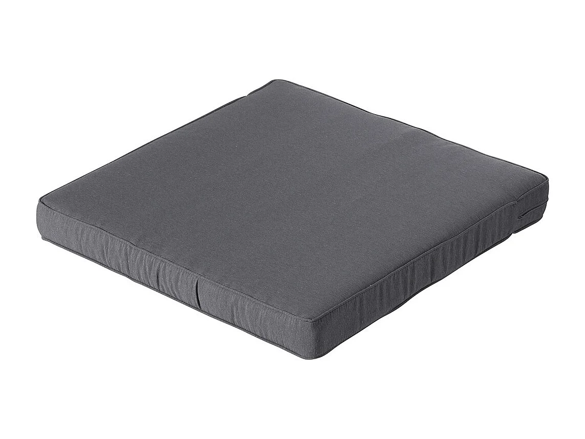 Coussin d'assise Lounge Profi-Line Panama gris - Env. 60x60 cm - Lot de 2
