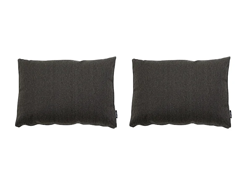 Lounge Profi-Line Toile gris foncé eco+ - Env. 40x60 cm - Lot de 2