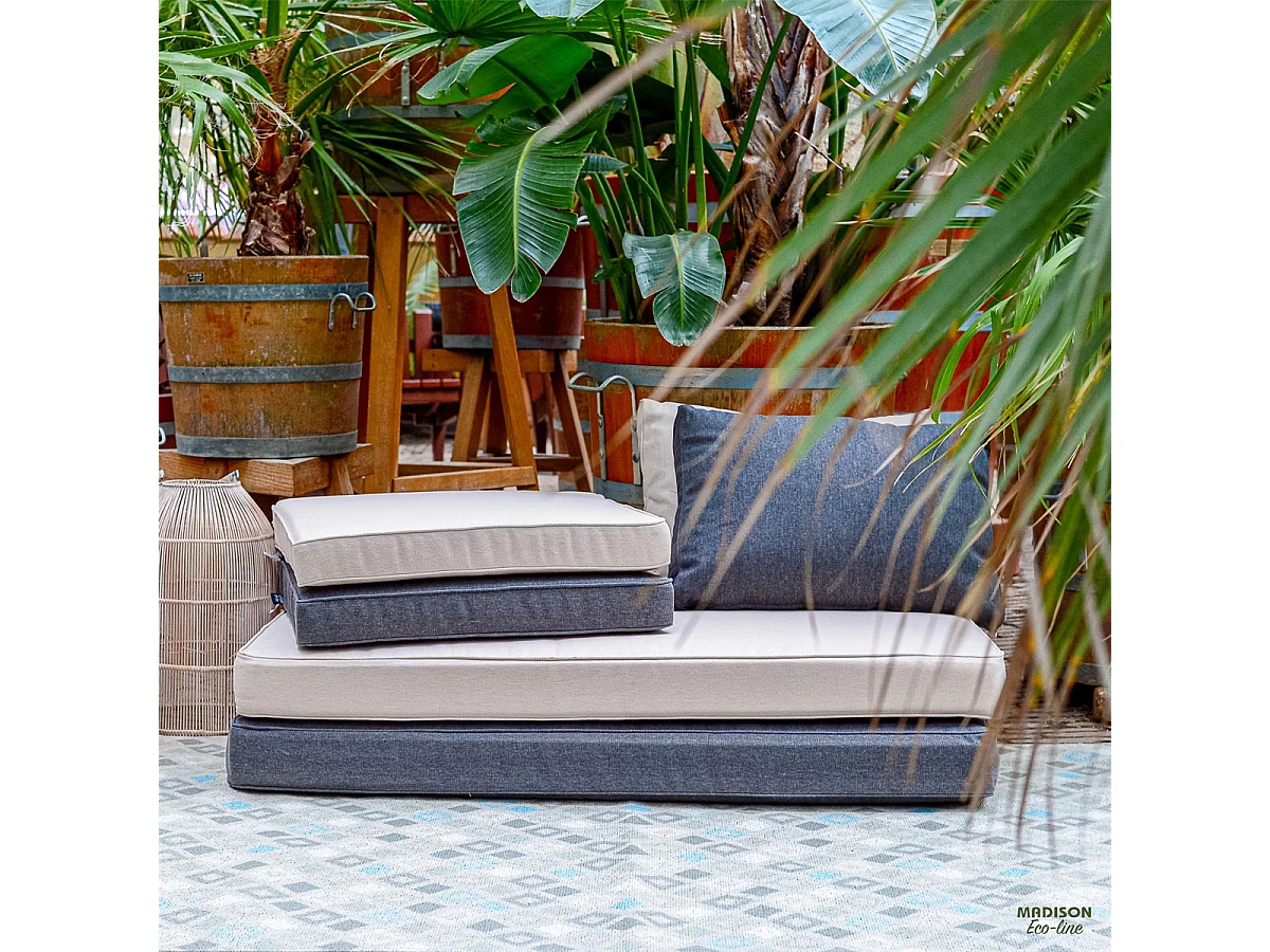 Lounge Profi-Line Toile gris foncé eco+ - Env. 40x60 cm - Lot de 2