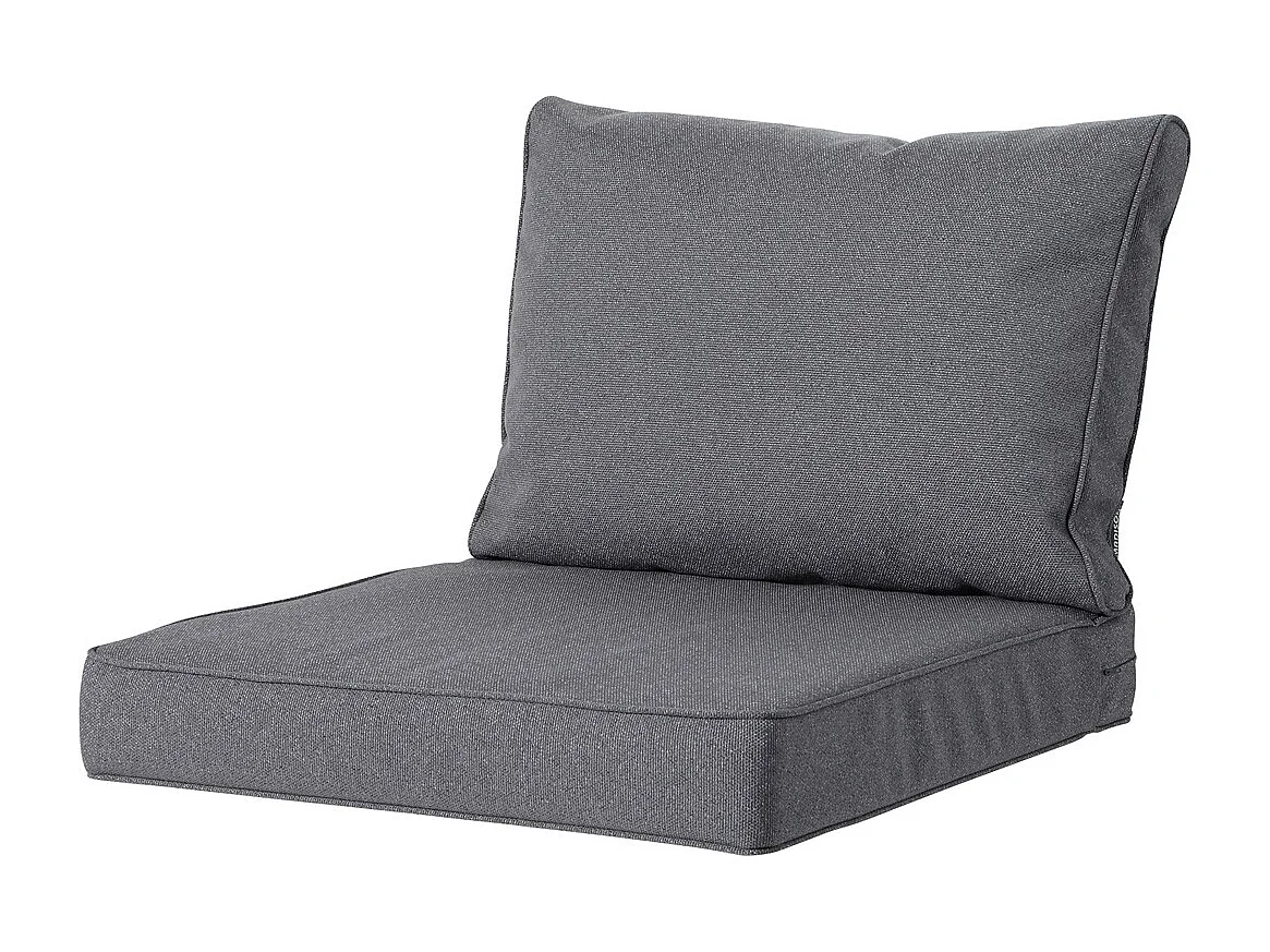 Lounge Profi-Line Manchester gris - Env. 40 x 60 cm - Lot de 2