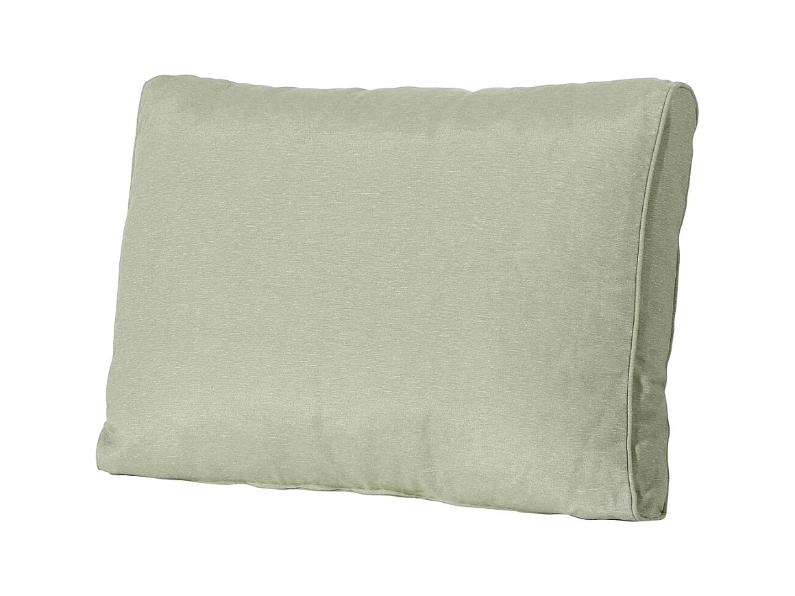 Coussin de dossier Panama sauge - Environ 40 x 60 cm - Lot de 2