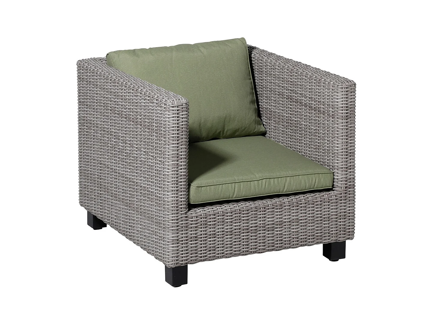 Coussin de dossier Panama sauge - Environ 40 x 60 cm - Lot de 2