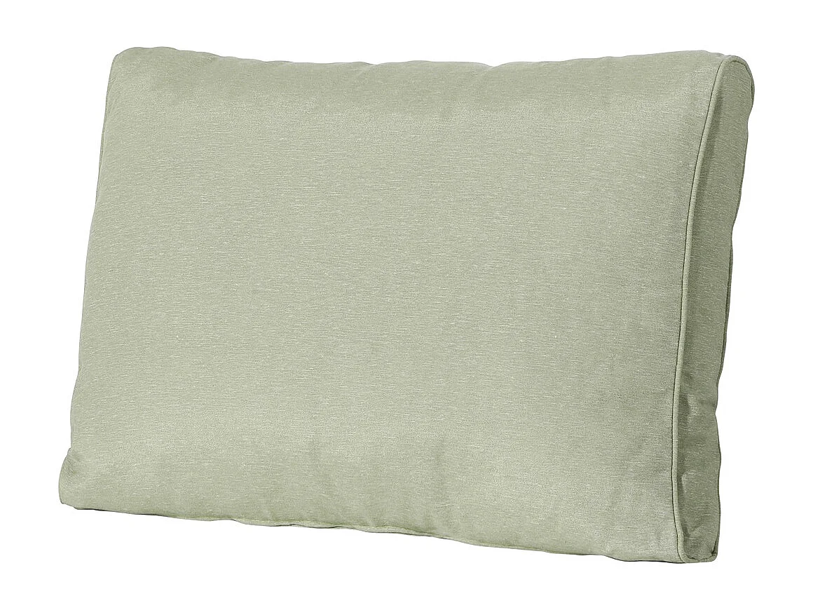 Coussin de dossier Panama sauge - Environ 40 x 60 cm - Lot de 2
