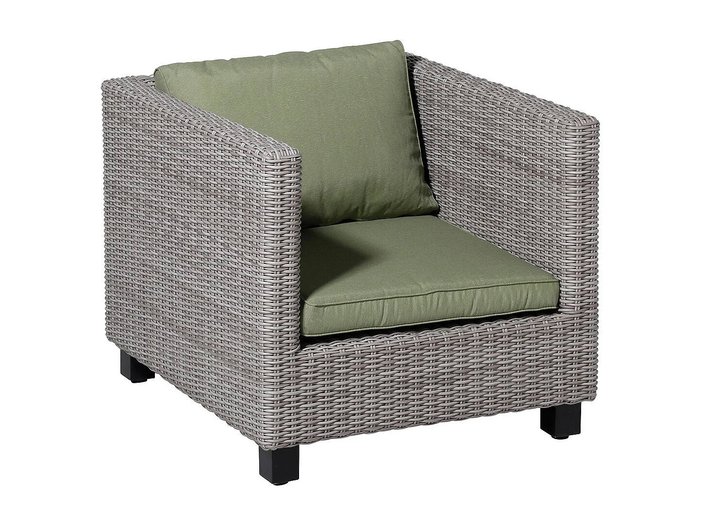 Coussin de dossier Panama sauge - Environ 40 x 60 cm - Lot de 2