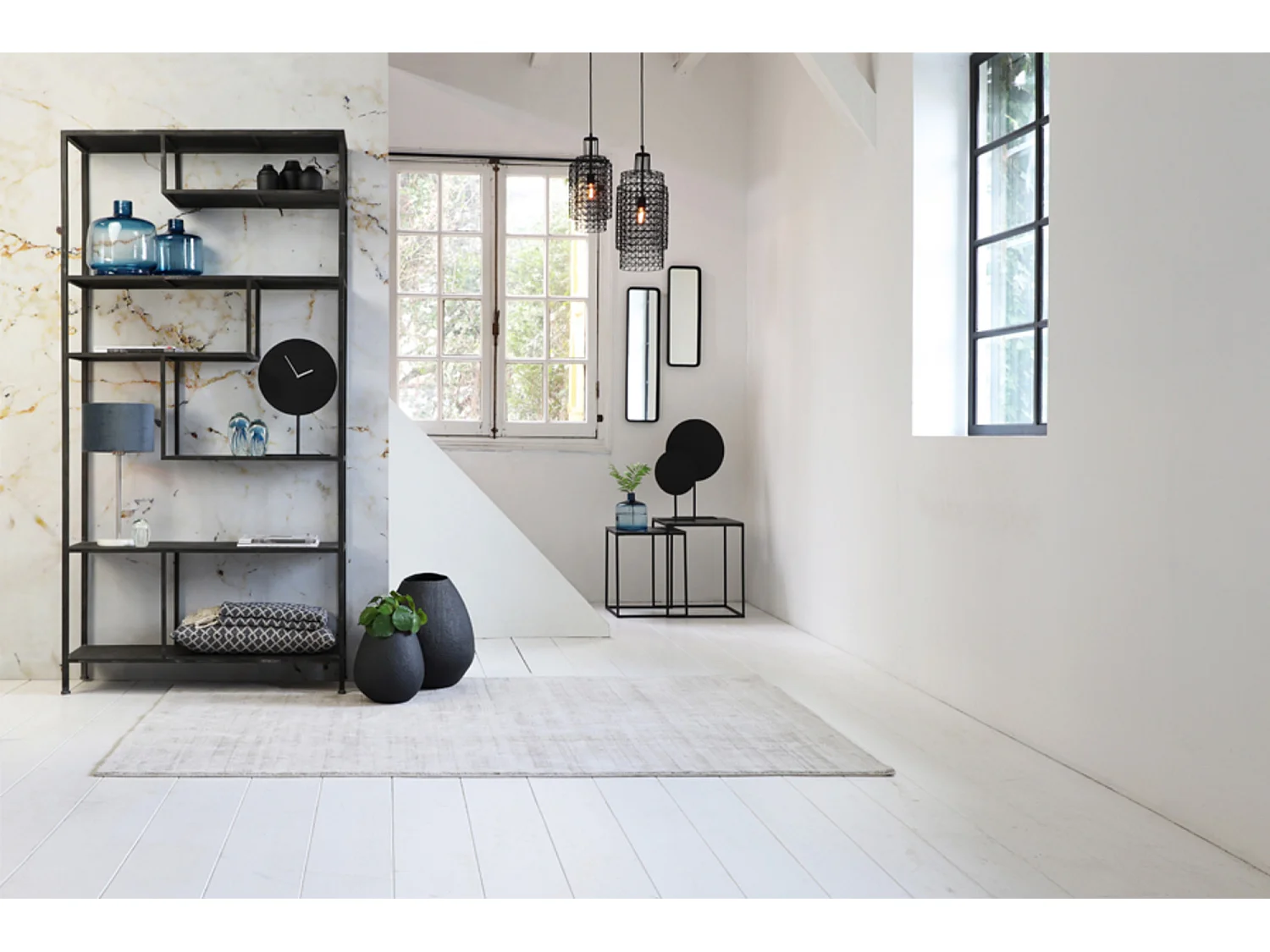 Armoire YLAYA - 100x35x213cm - Noir