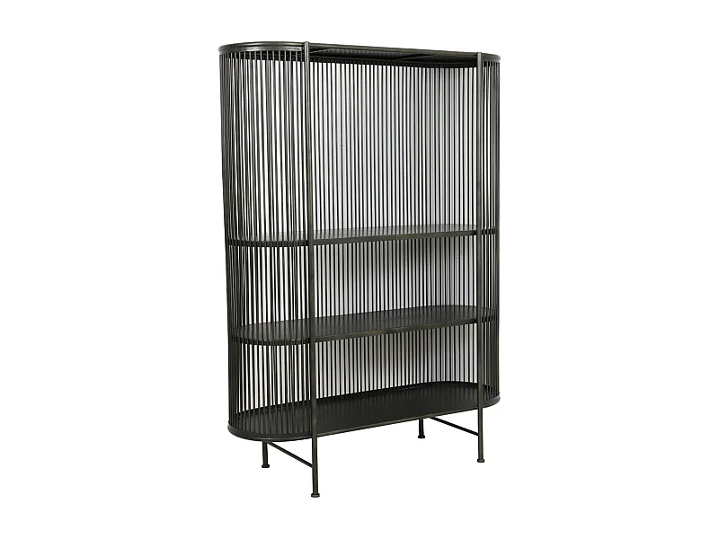 Schrank YINTHE - 119x40x161cm - Schwarz