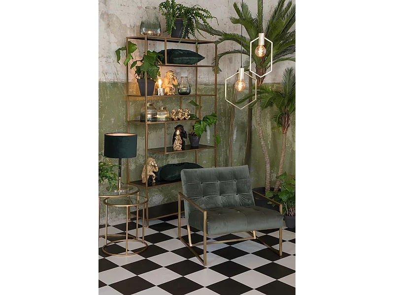 Kast YLAYA - 100x35x203cm - Goud