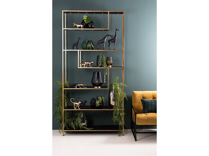 Kast YLAYA - 100x35x203cm - Goud